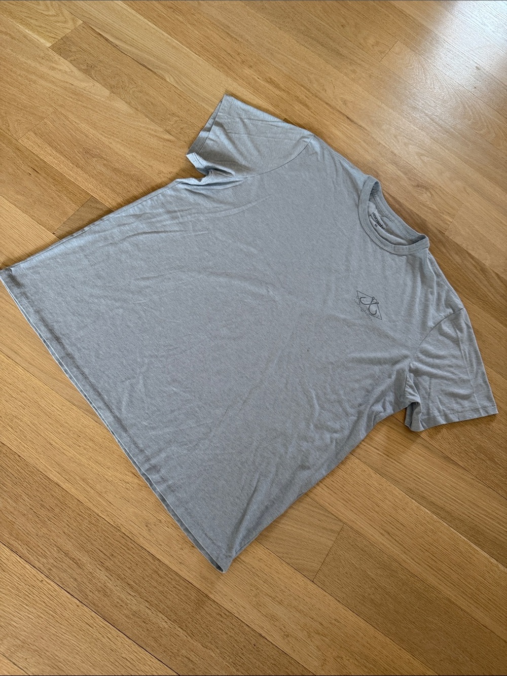Men's Light Gray Short-Sleeve Crewneck T-Shirt Sz XL - Picture 6 of 11